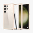 ACS05617 - Galaxy S23 Ultra Case Ultra Hybrid in crystal clear showing the back